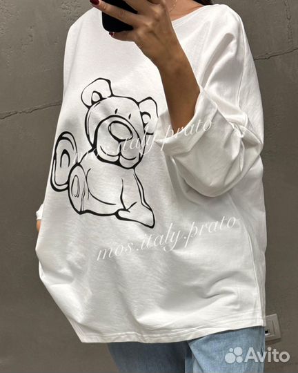 Кофта хлопок италия большие размеры