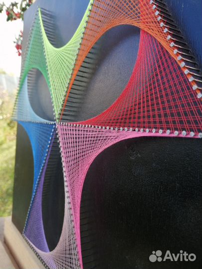 Стринг арт картина размер 37.5-37.5см