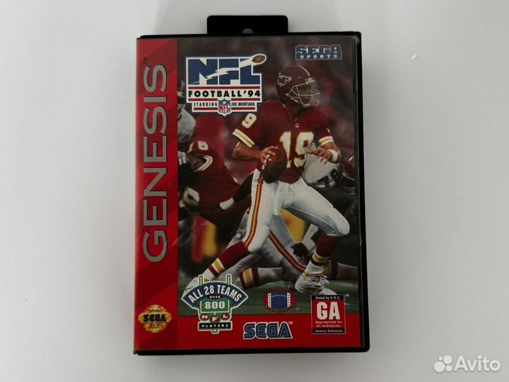 NFL Football '94 Starring Joe Montana Sega Genesis