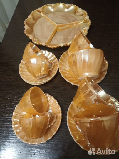 Сервиз золотой опал, жаропрочное стекло