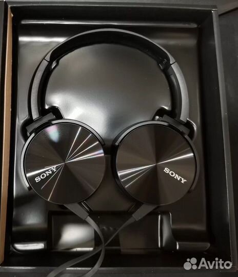 Наушники накладные Sony MDR-XB450AP Black