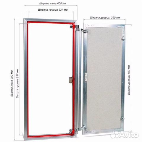 Ревизионный люк Практика Euroformat-R атr 40x90 р