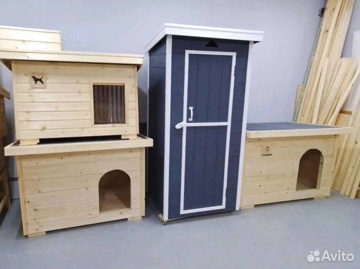 Будка для собаки. Имитация бруса