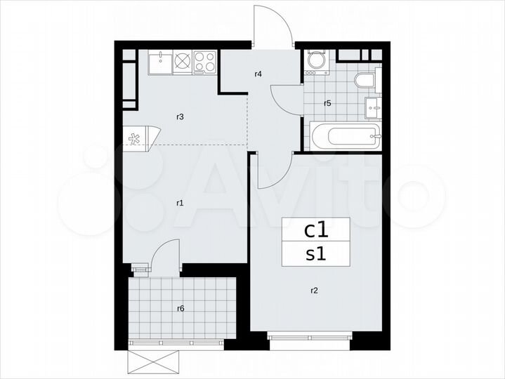 2-к. квартира, 35,9 м², 13/17 эт.