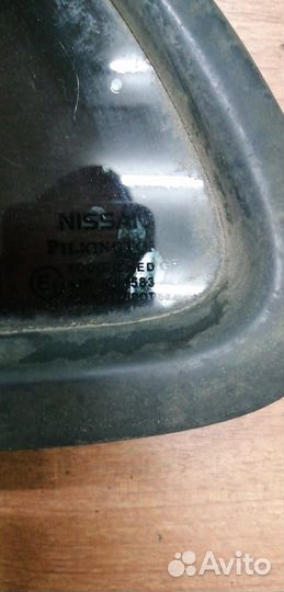 Стекло заднее правое левое глухое Almera N16