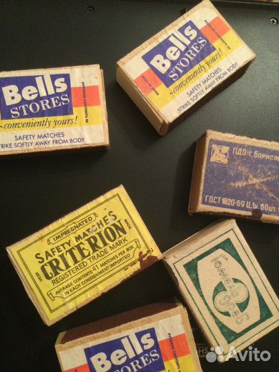 Спички новые СССР ussr винажные в фанере и картоне