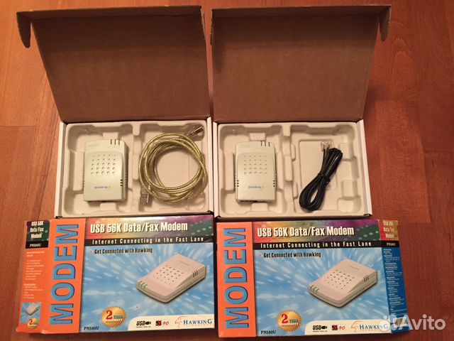 Hawking PN580U USB 56k Data/Fax 2 модемa (раритет)