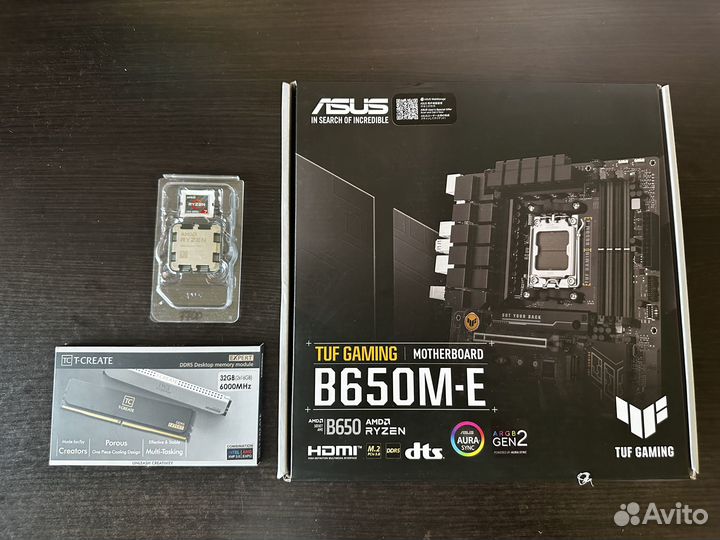 Комплект AMD 7700 / Asus B650M-E / 32G D5 60 C30