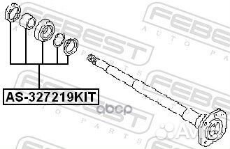 Подшипник ступ. nissan terrano2 R20 93-06 зад.р