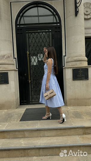 Сарафан летний голубой