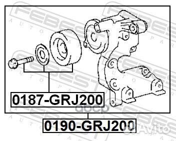 Натяжитель ремня Febest 958 0190-GRJ200 Febest