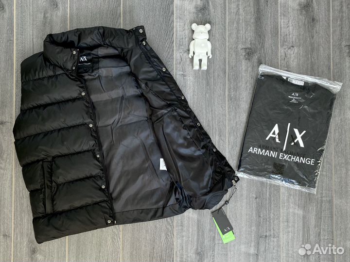 Мужская жилетка Armani Exchange+футболка в подарок