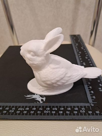 Статуэтка Зайобушек (заяц + воробушек)