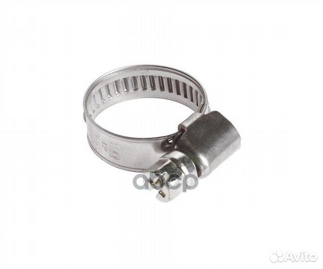 Хомут ленточный 012-022 мм червячный, нержавеющ