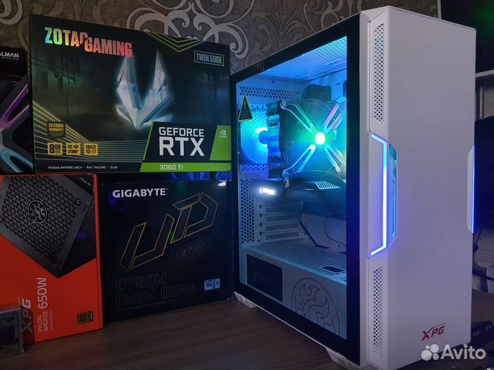 Новый пк Core i5 13400F/B760+RTX 3060 Ti 8GB D6X