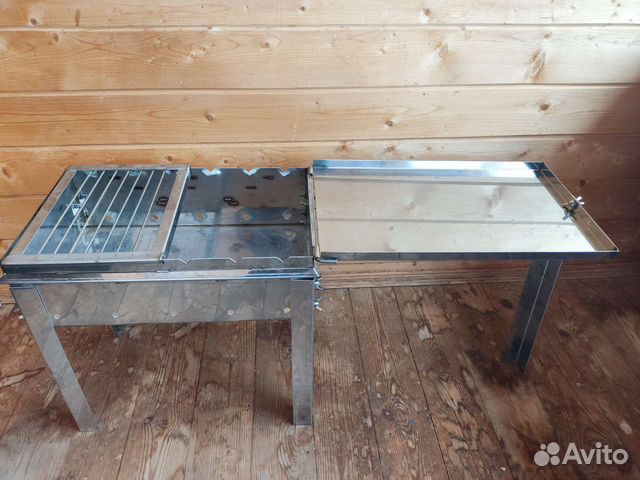 Мангал чемодан из нержавейки 2мм