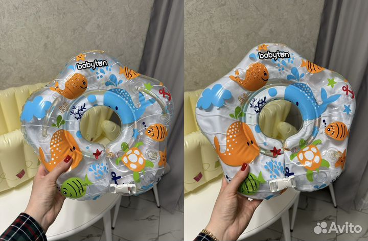 Ванночка для купания и круг на шею 