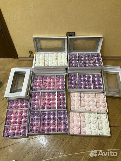 Мыльные георгины 28 шт в коробке