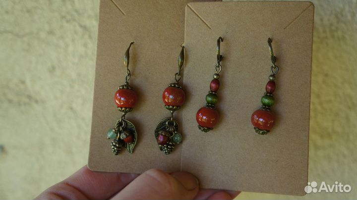 Серьги для Анастасии. 2 пары