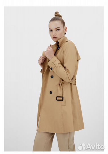 Плащ тренч stradivarius