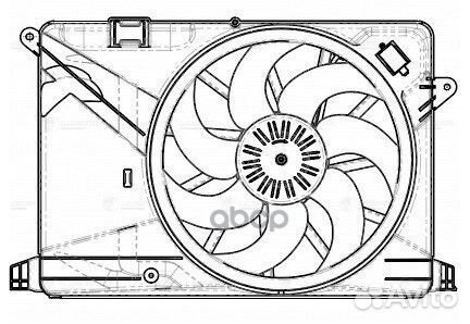 Вентилятор opel mokka 13- охлаждения LFK2114 luzar