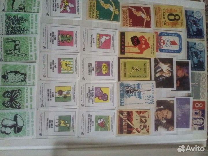 Этикетки для спичек коллекционные. Марки