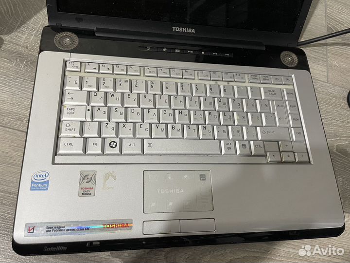 Ноутбуки Toshiba на запчасти
