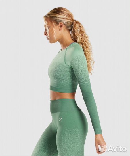 Кроп топ Gymshark Adapt Ombre Seamless Long Sleeve