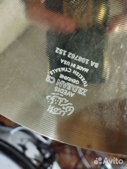 Тарелки zildjian А custom 14 хет и 16 креш