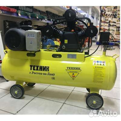 Компрессор Техник км-2265 100 л 3х цилд-вый. 220В