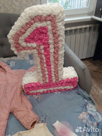 Цифра 1 на годик девочке