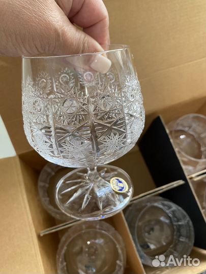 Хрустальные бокалы bohemia crystal