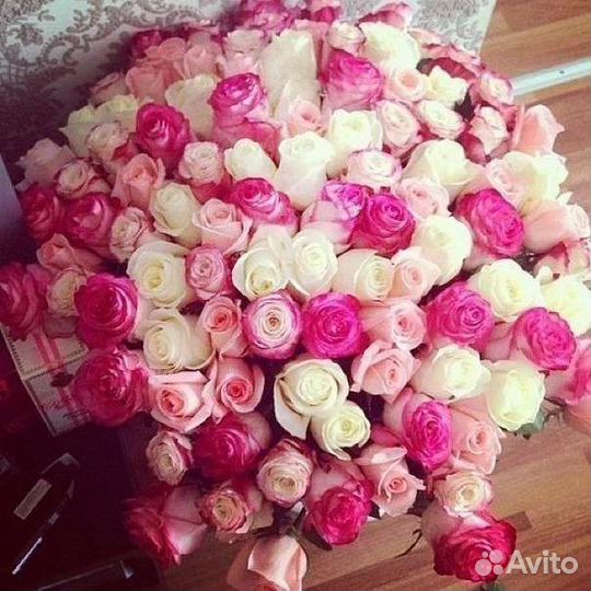 Цветы розы букет