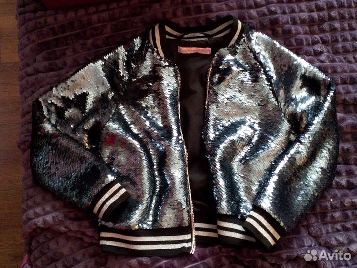 Куртка бомбер для девочки