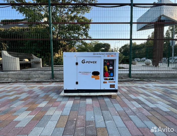 Генератор дизельный 12 kW g-power трехфазный DG130