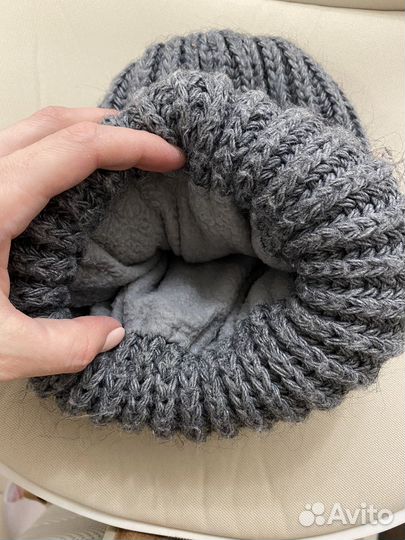 Шапка зимняя женская вязанная