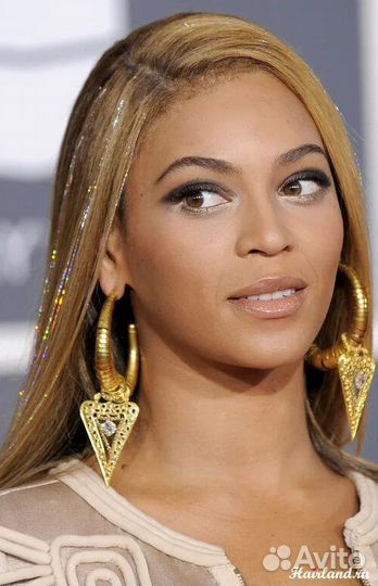 Блестящие нити в волосы