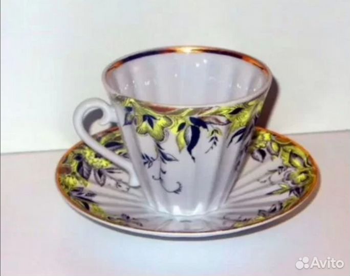 Чайная пара лфз лучистая Жёлтые цветы