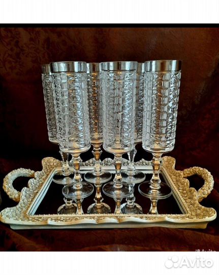 Фужеры хрустальные СССР