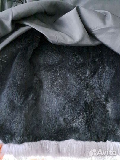 Парка зимняя с натуральным мехом женская