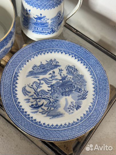 Atlas фарфор антикварный шинуазри. Англия