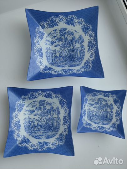 Набор стеклянных салатников новый Fenix