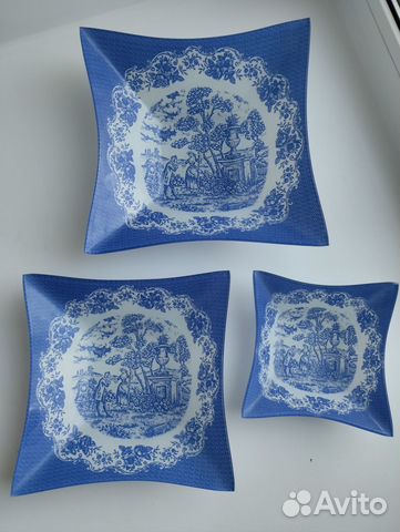 Набор стеклянных салатников новый Fenix