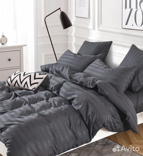 Постельное белье страйп сатин