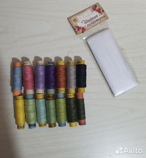 Нитки швейные ссср,косая бейка,цена за всё