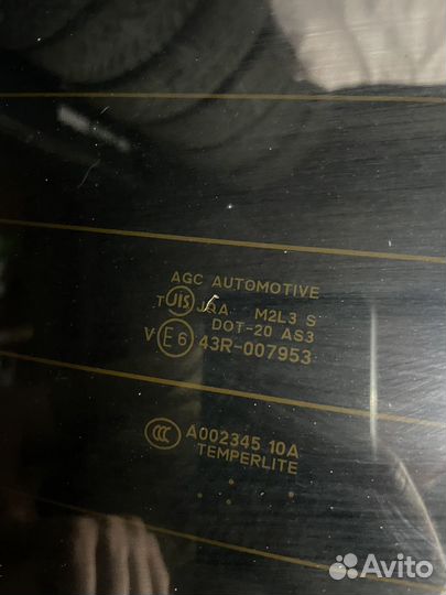 Стекло двери багажника asx оригинал