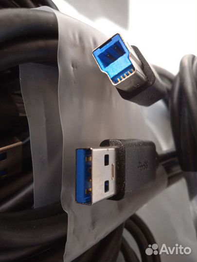 Кабель USB 3.0 A - USB 3.0 B, 1,8 м 10 штук