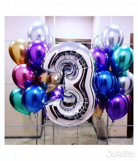 Воздушные шары цифры