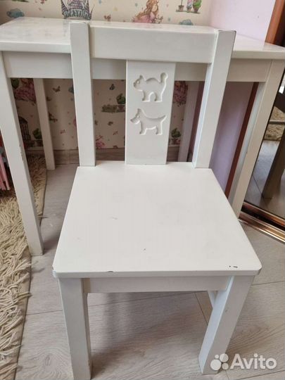 Детский стол и стул IKEA