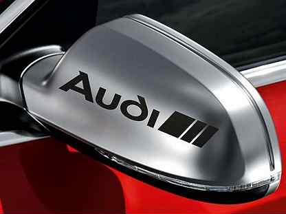 Наклейки на зеркала Audi Black